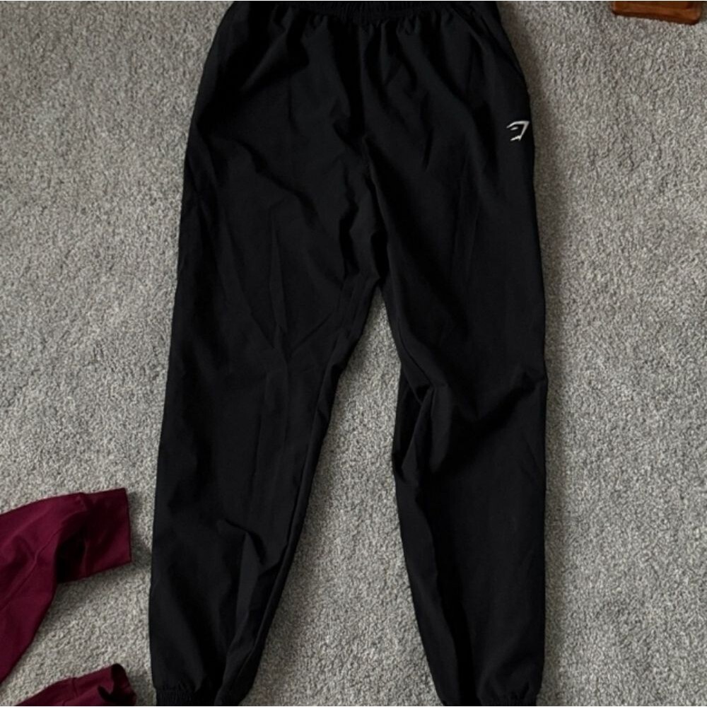 Gymshark Black Track Pants Sweats M Medium Pockets